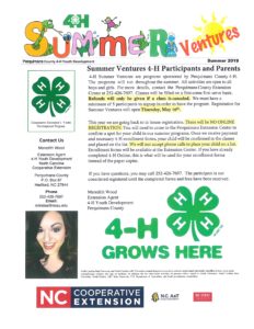 Cover photo for 2019 4-H Summer Ventures