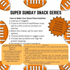 Cover photo for Super Sunday Snack Series Week 2