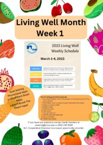 Cover photo for March Is Living Well Month Week 1