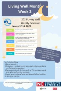 Cover photo for March Is Living Well Month: Week 3